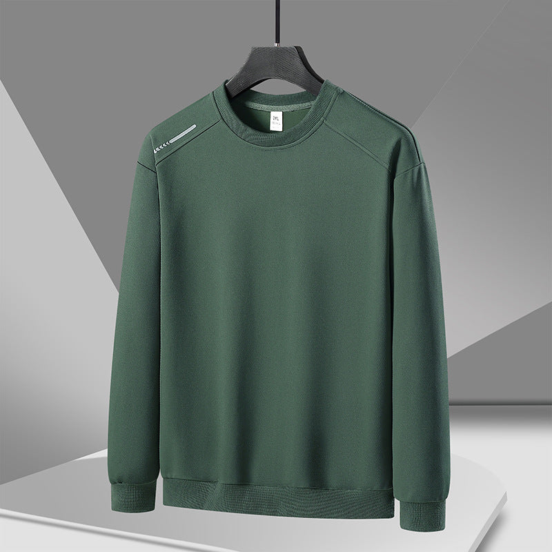 Round-Neck Long-Sleeve Base Sweatshirt – Hidden Picks Online