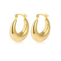 Exaggerated Geometric Circle Earrings – Bold Metal Texture – Hidden Picks Online