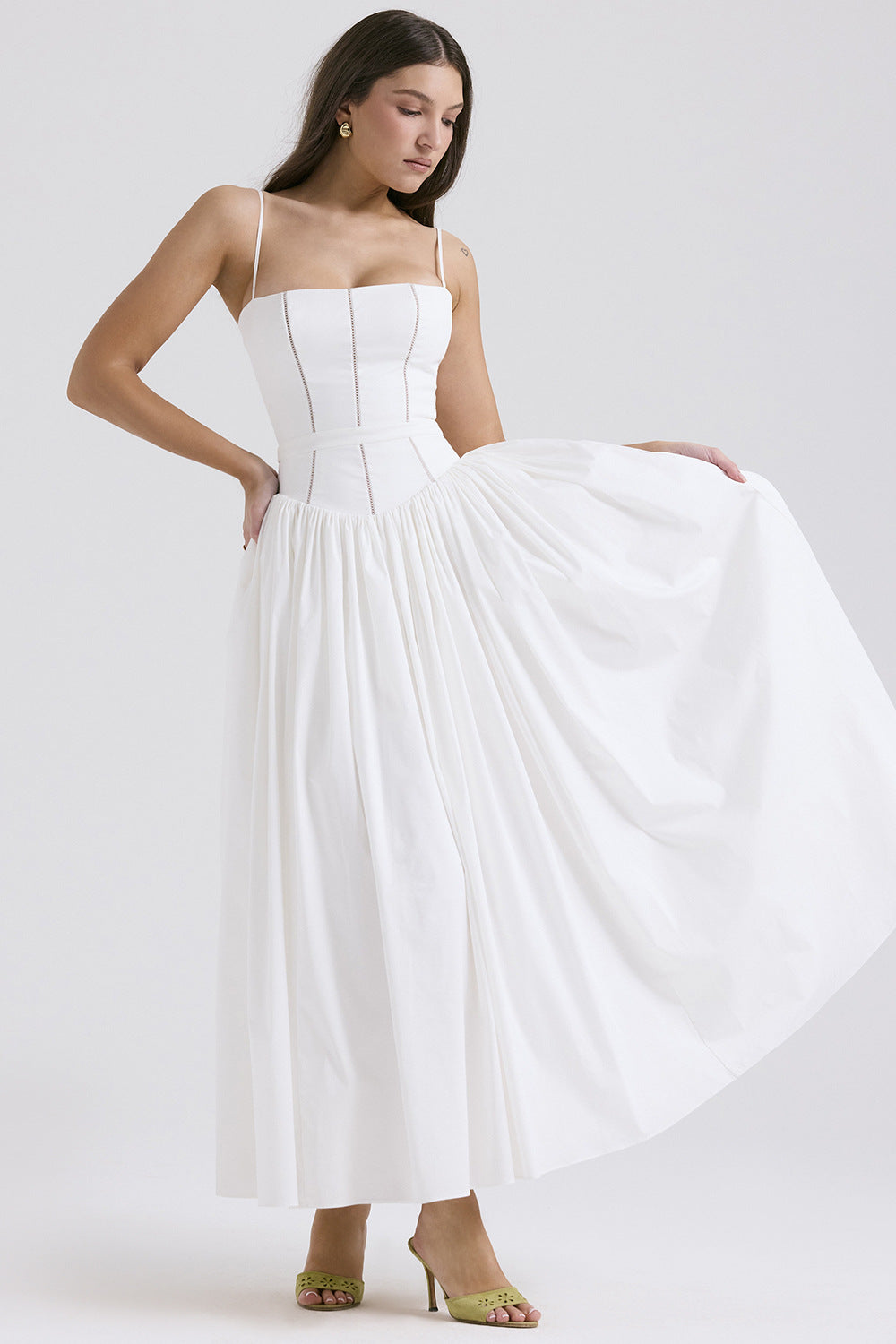 French Floral Spaghetti-Strap Slip Dress – Hidden Picks Online