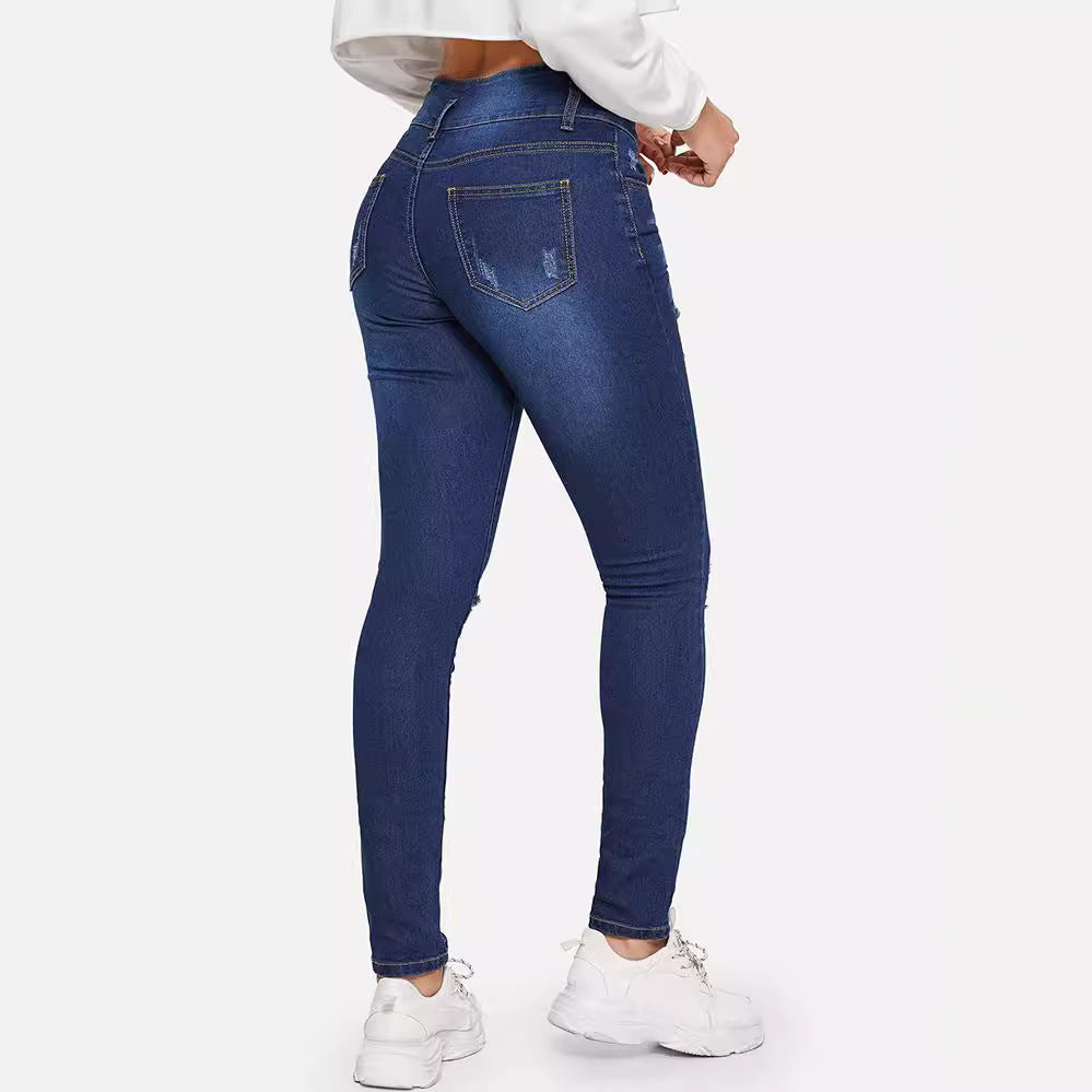 Classic Ripped Slim Jeans – Everyday Essential – Hidden Picks Online