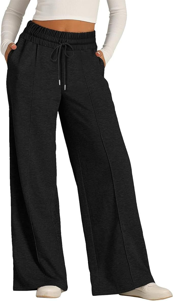 Casual Wide-Leg Drawstring Sweatpants – Hidden Picks Online