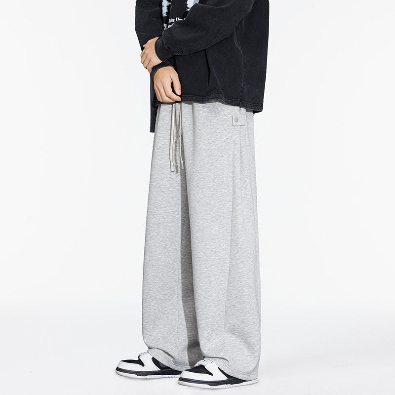 Plus-Size Straight-Leg Draped Casual Pants – Hidden Picks Online