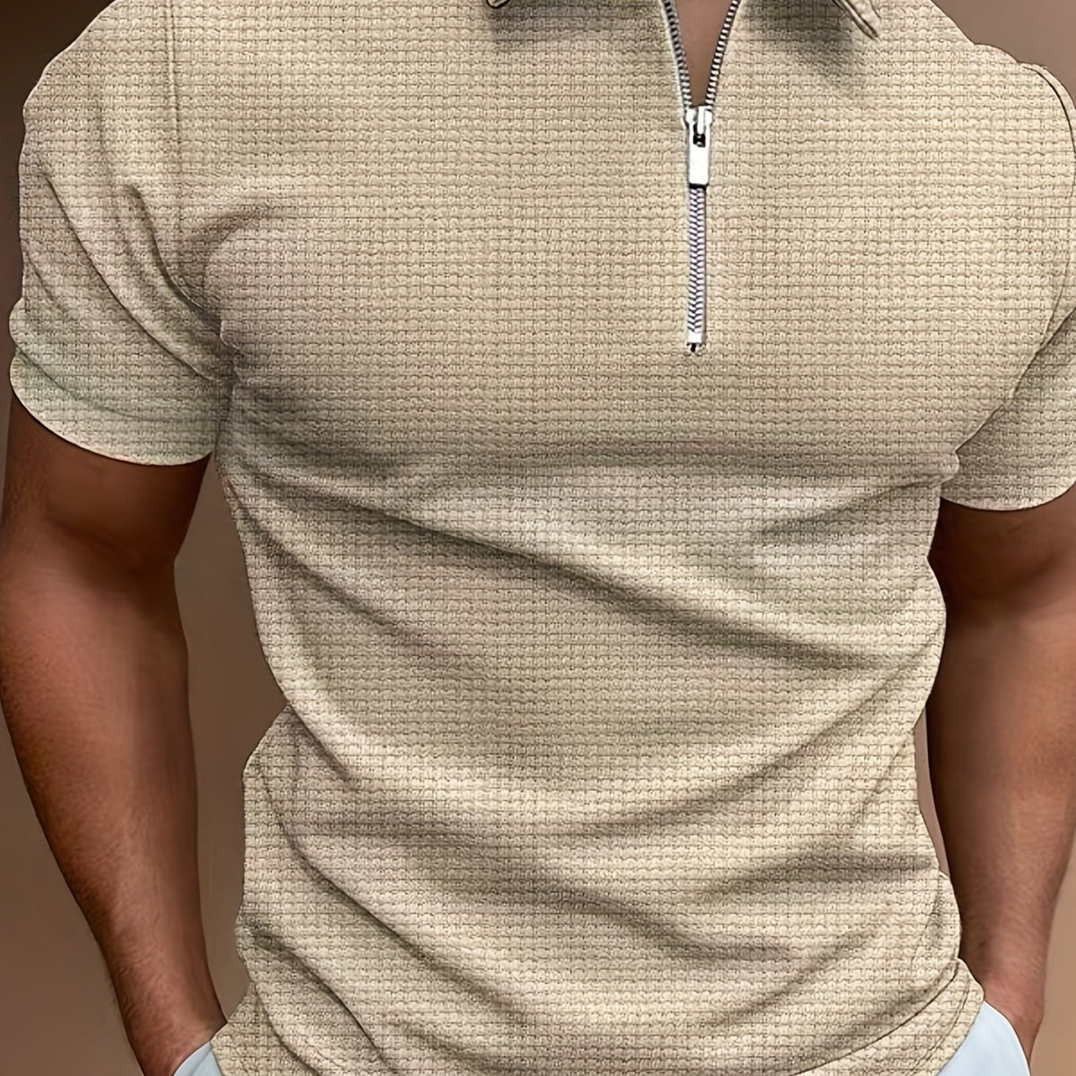 Solid Zipper Short-Sleeve Breathable Dry Shirt – Hidden Picks Online