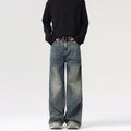 Deconstructed Pleated Loose Wide-Leg Jeans – Hidden Picks Online