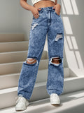 Distressed Street-Style Denim Jeans – Hidden Picks Online