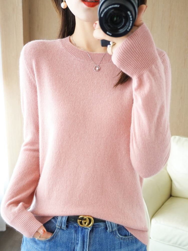 Korean Slim-Fit Ribbed Knit Pullover – Hidden Picks Online