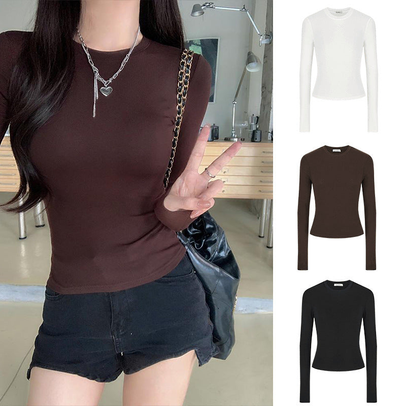 Waist-Cinching Long-Sleeve Fitted Top – Hidden Picks Online