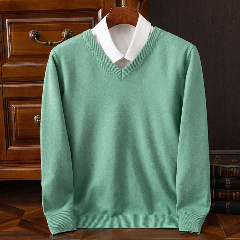 V-Neck Loose Knit Plus-Size Sweater – Hidden Picks Online