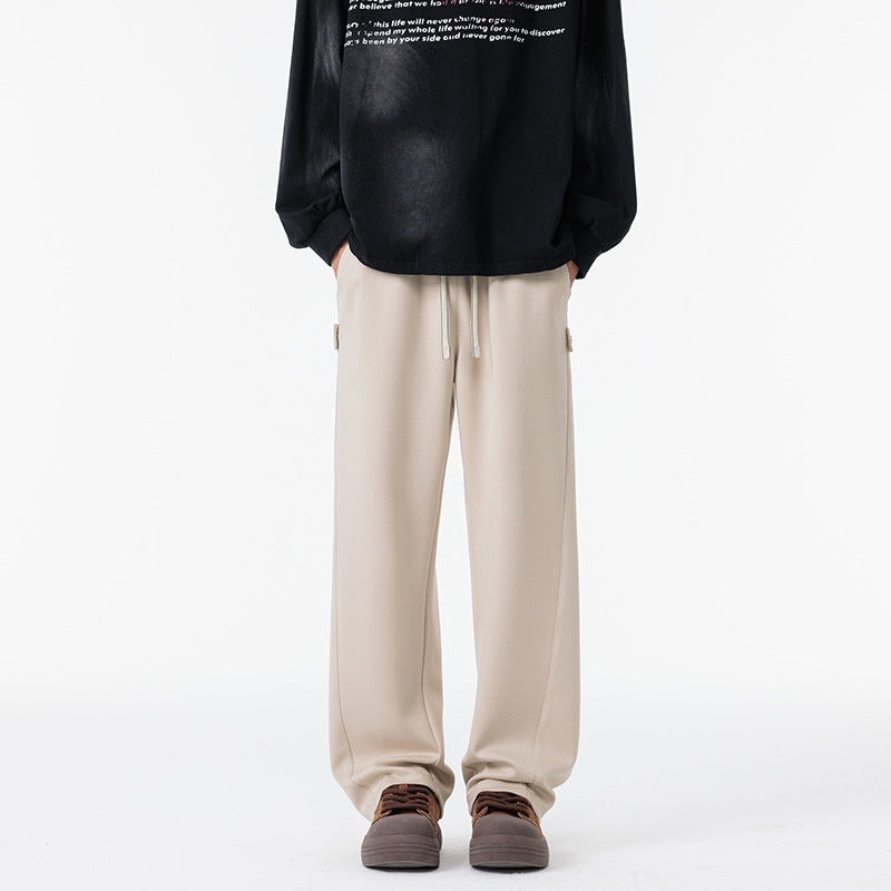 Plus-Size Straight-Leg Draped Casual Pants – Hidden Picks Online