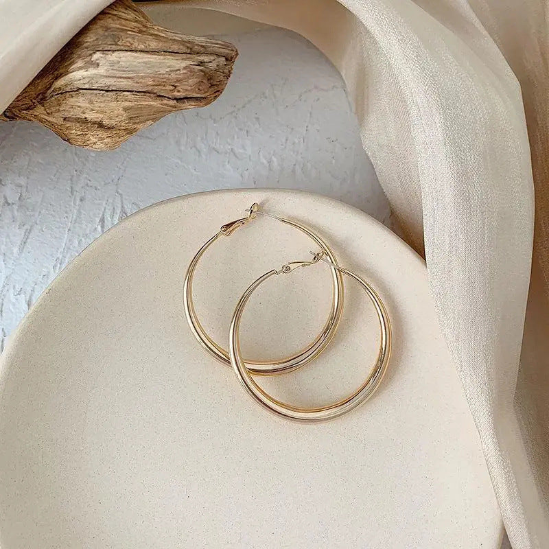 Oversized Metal Hoop Earrings – Exaggerated Statement Style 2025 – Hidden Picks Online