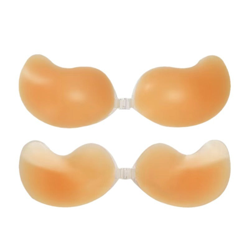 Silicone Chest Stickers Small Chest Large Sling Women's Wedding Dress Invisible Bra Flat Chest Gathering Upper Bracing Thin Breast Stickers Wholesale