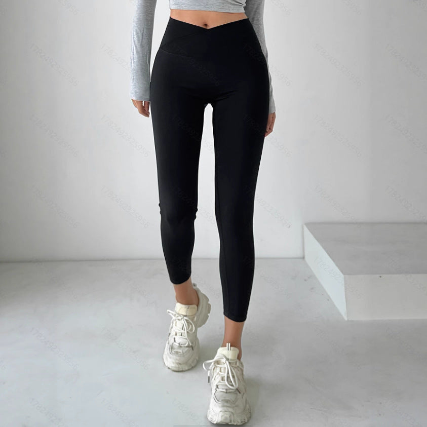 High-Waist Seamless Cropped Leggings – Hidden Picks Online