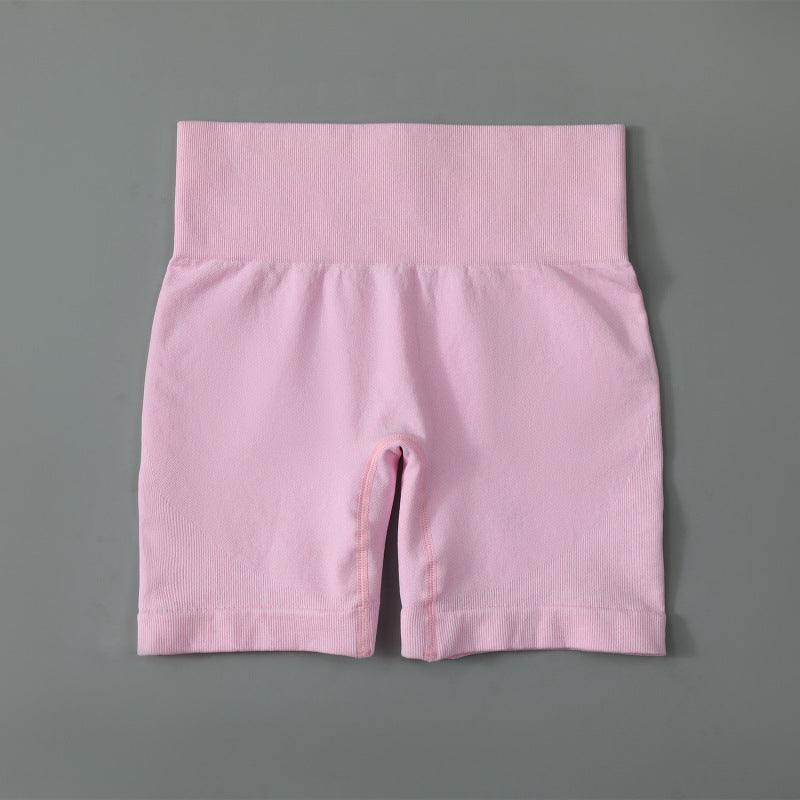 High-Waist Yoga Set – Short Sleeve Top & Hip Pants – Hidden Picks Online