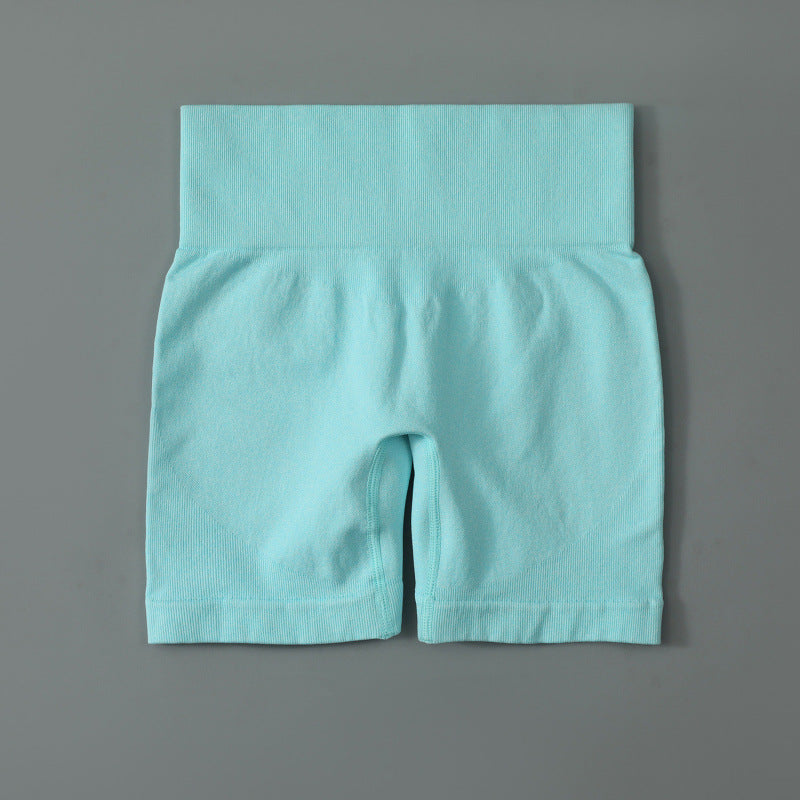 High-Waist Yoga Set – Short Sleeve Top & Hip Pants – Hidden Picks Online