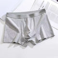Underwear Men's High-End Boxer Briefs Antibacterial Breathable Mid-Waist Solid Color Versatile Comfortable Skin-Friendly Underwear Men's Pure Cotton