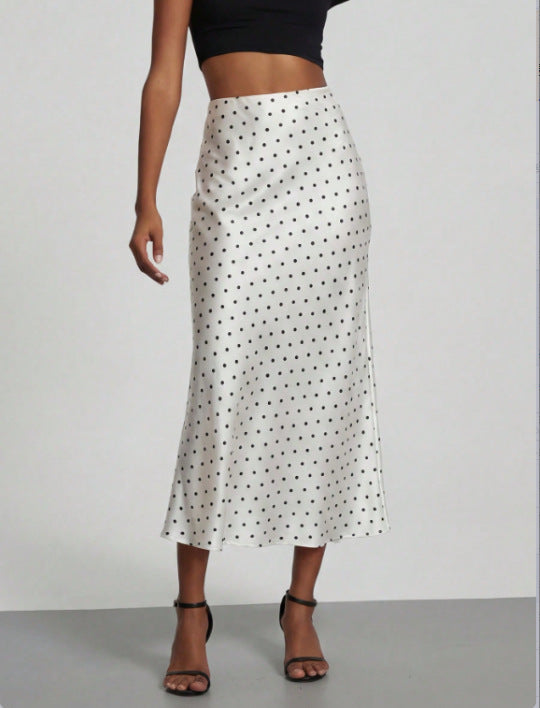 Elegant Satin Midi Skirt – Flowy & Slimming – Hidden Picks Online