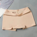 Summer Mid-waist Safety Pants Belly-closed Breathable Boxers Ice Silk Seamless Underwear Anti-light Leggings Women's Boxers