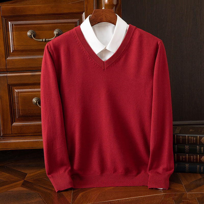 V-Neck Loose Knit Plus-Size Sweater – Hidden Picks Online