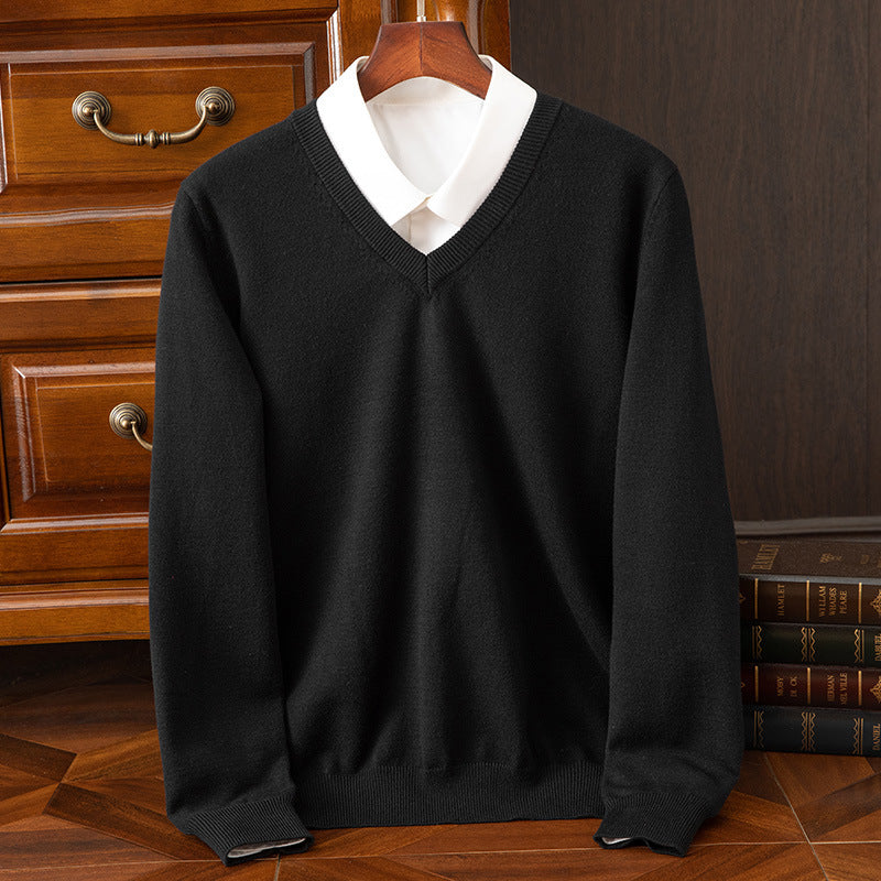 V-Neck Loose Knit Plus-Size Sweater – Hidden Picks Online