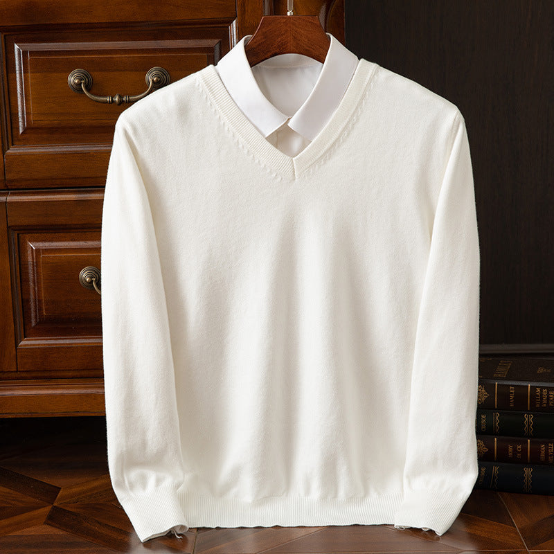 V-Neck Loose Knit Plus-Size Sweater – Hidden Picks Online
