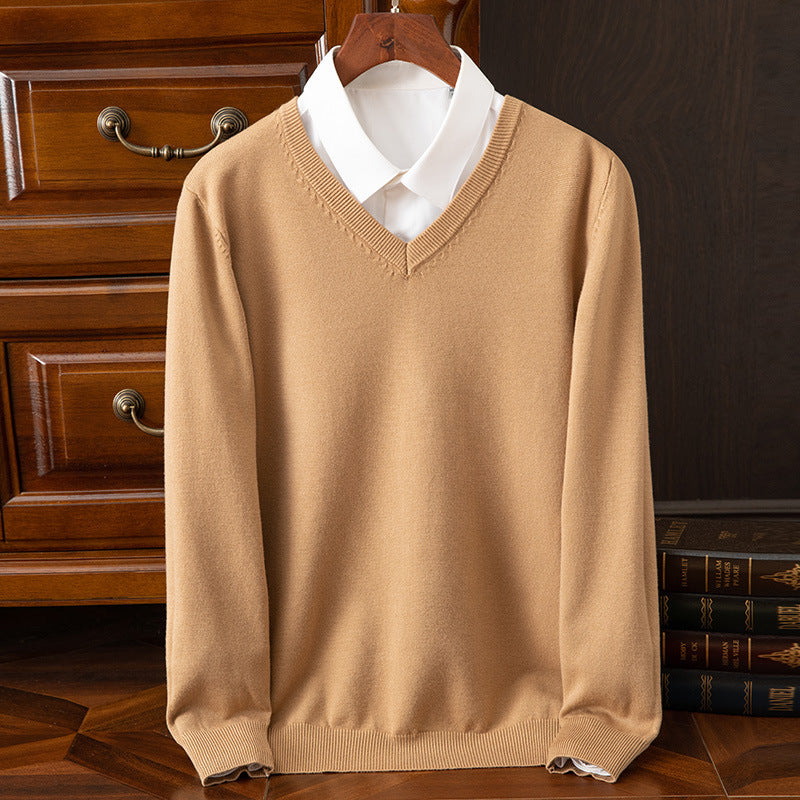 V-Neck Loose Knit Plus-Size Sweater – Hidden Picks Online