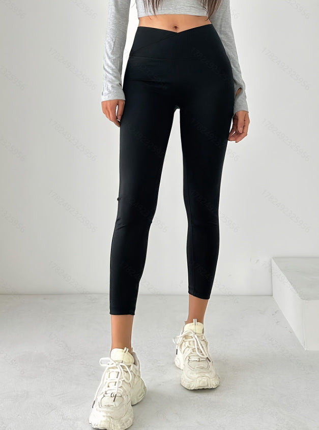High-Waist Seamless Cropped Leggings – Hidden Picks Online