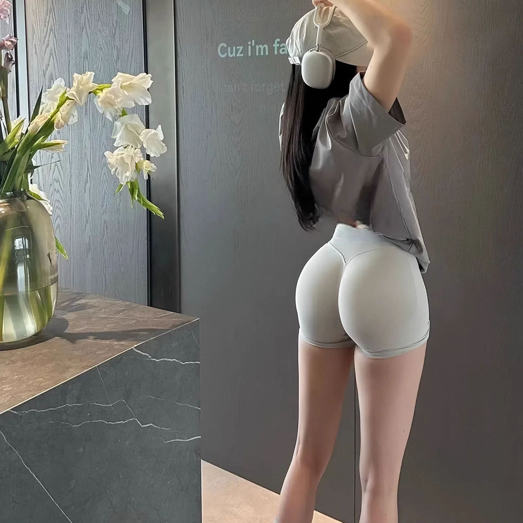 Peach-Lift Low-Rise Sports Shorts – Yoga & Gym – Hidden Picks Online