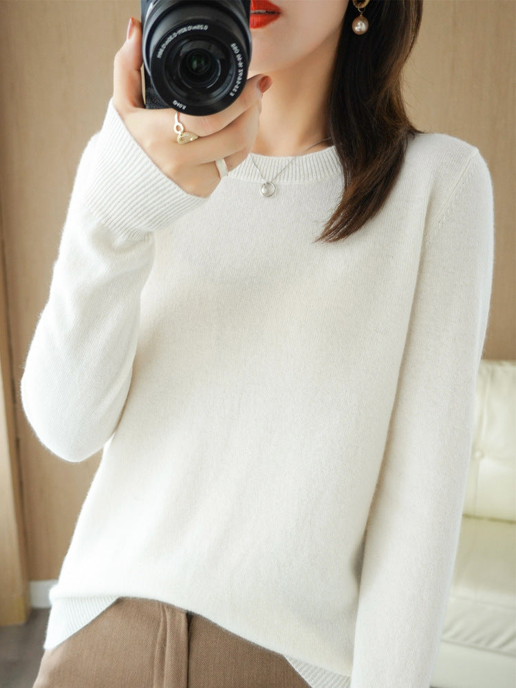 Korean Slim-Fit Ribbed Knit Pullover – Hidden Picks Online
