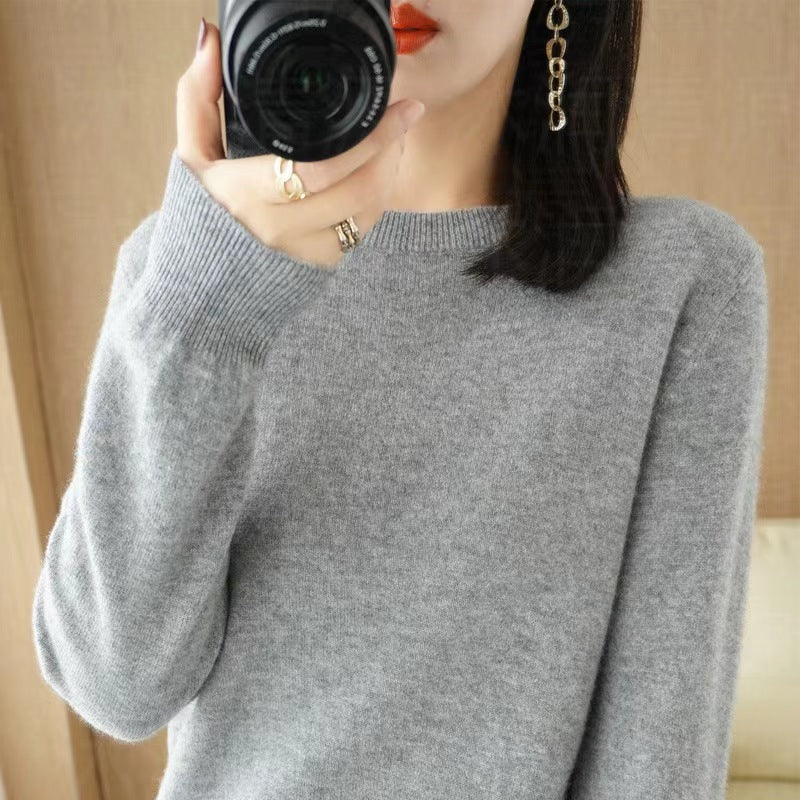 Korean Slim-Fit Ribbed Knit Pullover – Hidden Picks Online