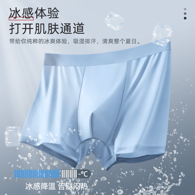 Ice Silk Thin Breathable Mid-Waist Boxer Shorts – Hidden Picks Online