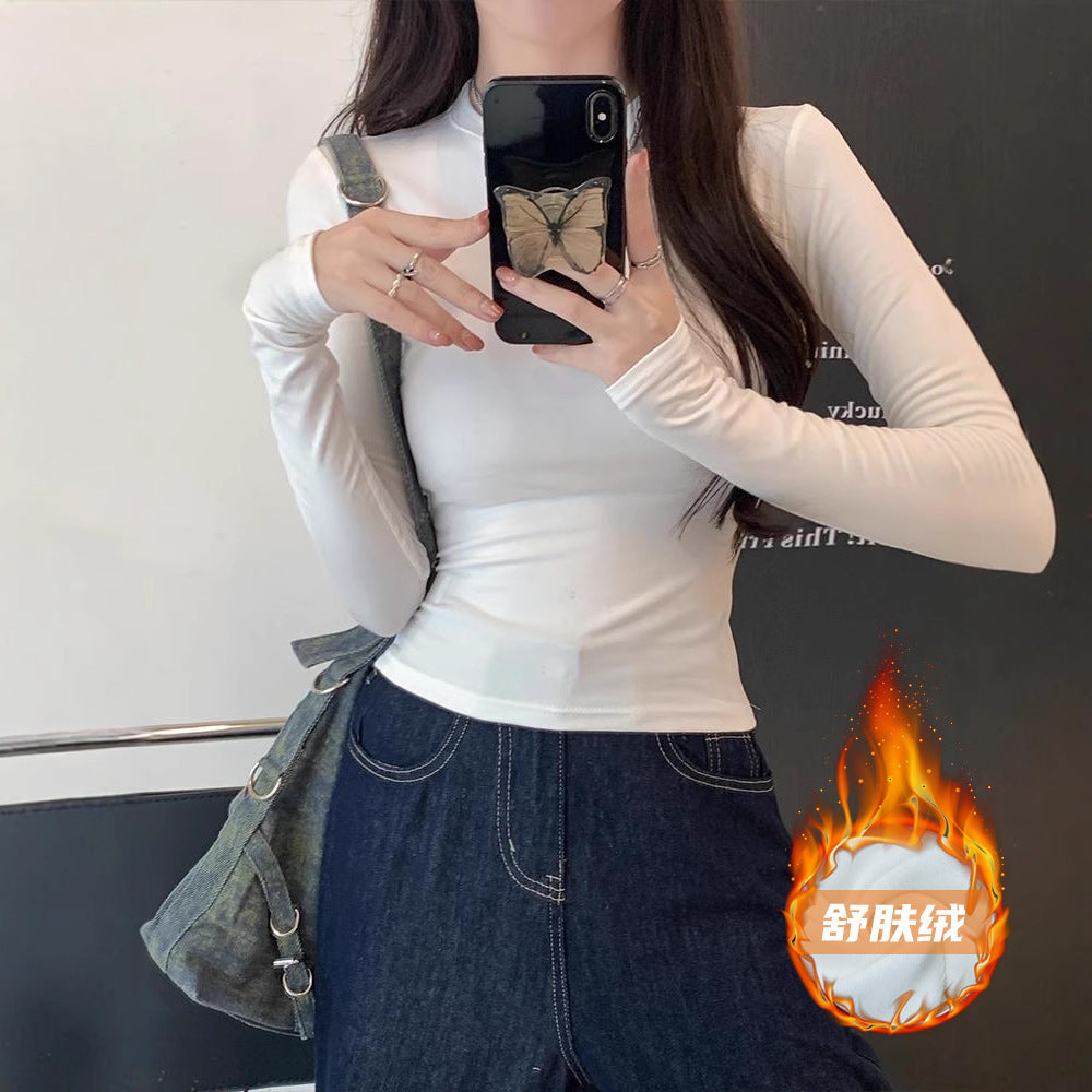 Waist-Cinching Long-Sleeve Fitted Top – Hidden Picks Online