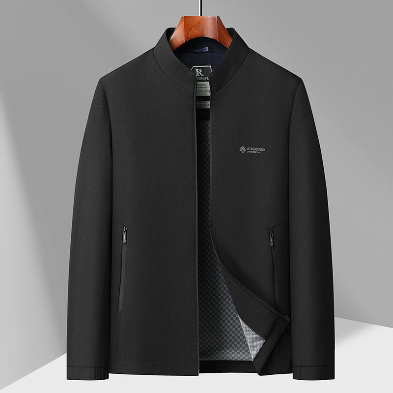 Stand-Collar Business Casual Dad Jacket – Hidden Picks Online