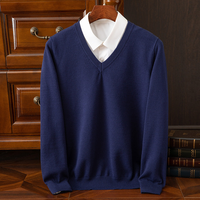 V-Neck Loose Knit Plus-Size Sweater – Hidden Picks Online