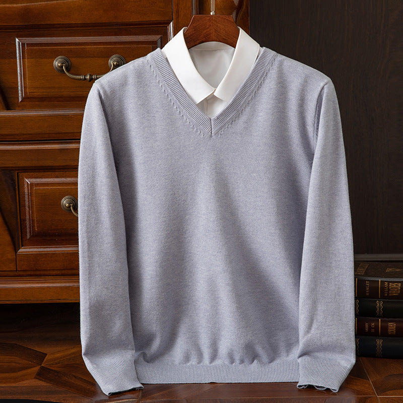 V-Neck Loose Knit Plus-Size Sweater – Hidden Picks Online