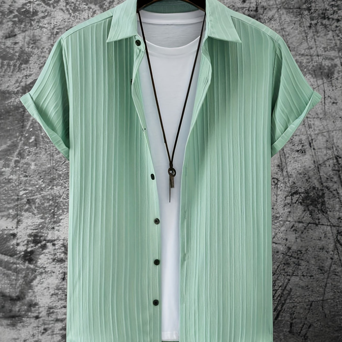 Classic Lapel Solid Color Button-Down Shirt – Hidden Picks Online