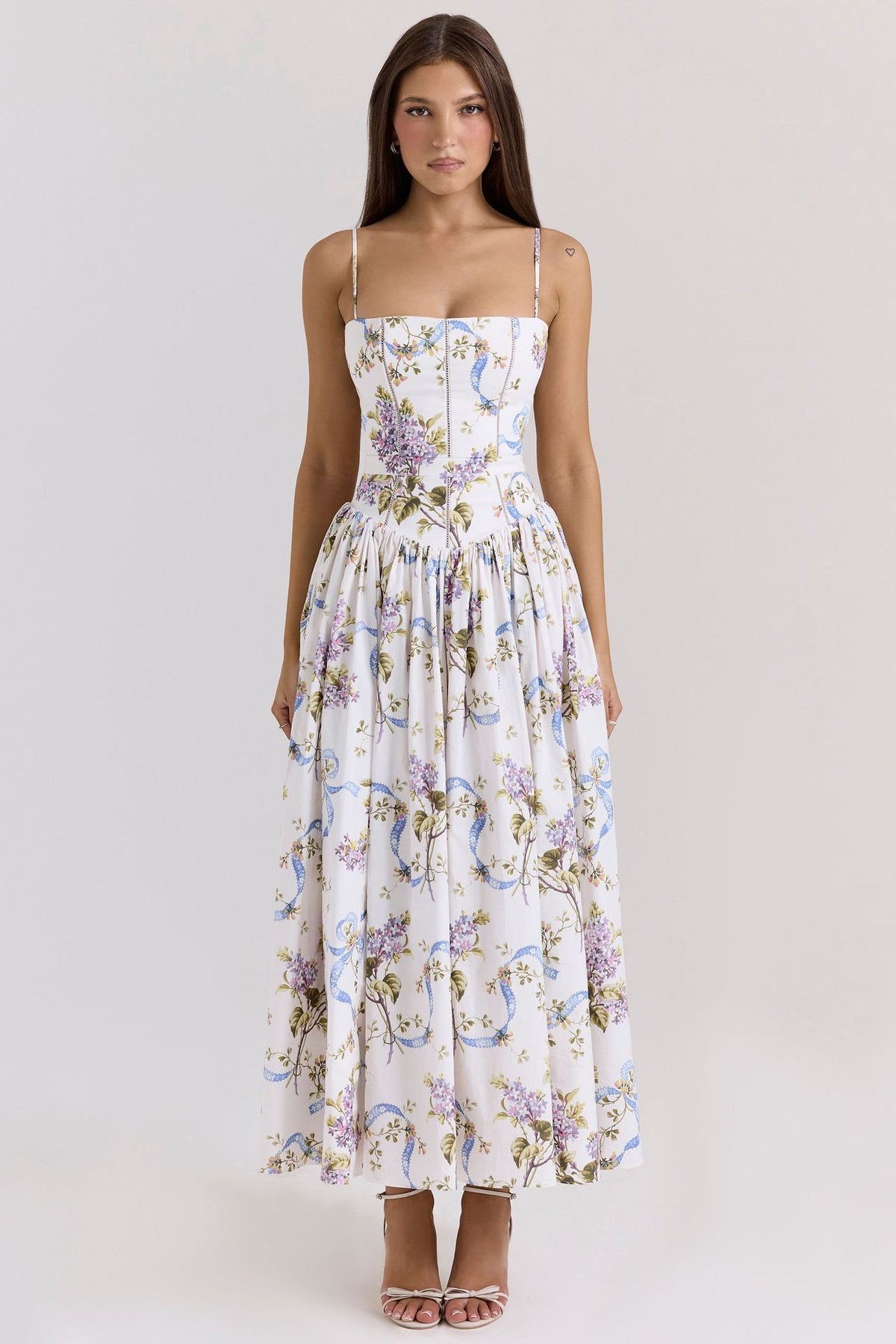 French Floral Spaghetti-Strap Slip Dress – Hidden Picks Online