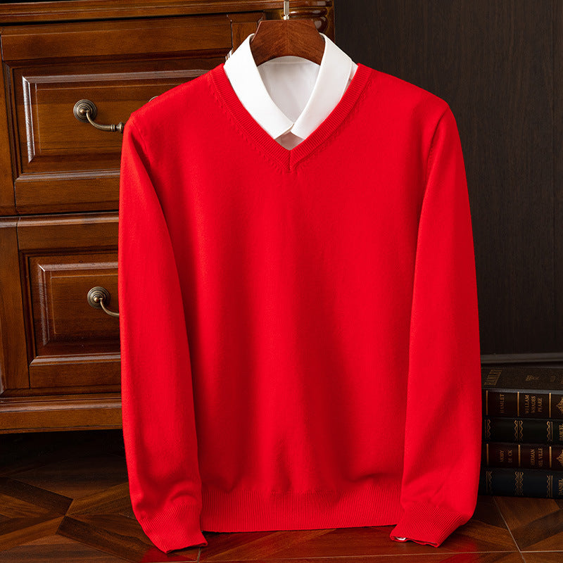 V-Neck Loose Knit Plus-Size Sweater – Hidden Picks Online