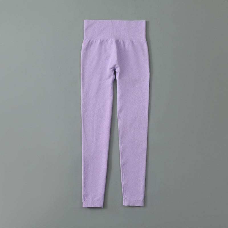 High-Waist Yoga Set – Short Sleeve Top & Hip Pants – Hidden Picks Online