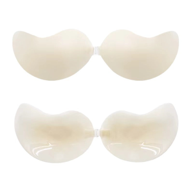 Silicone Chest Stickers Small Chest Large Sling Women's Wedding Dress Invisible Bra Flat Chest Gathering Upper Bracing Thin Breast Stickers Wholesale