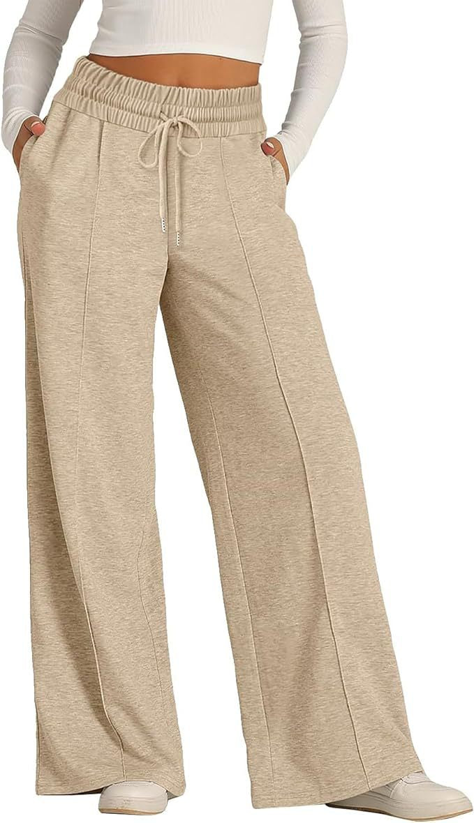 Casual Wide-Leg Drawstring Sweatpants – Hidden Picks Online