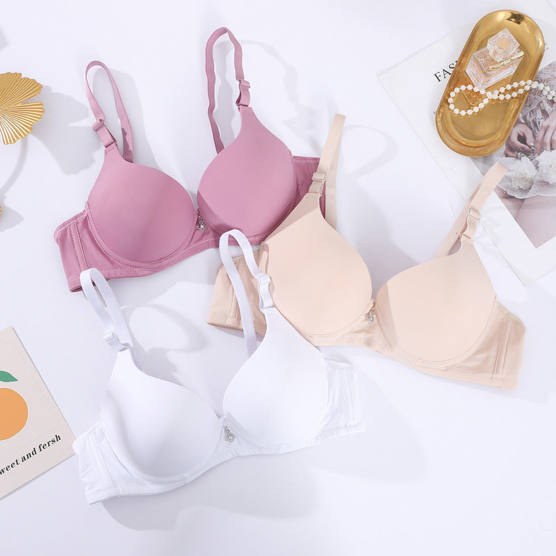 Upper-Thin Lower-Thick Gather Seamless Bra – Hidden Picks Online