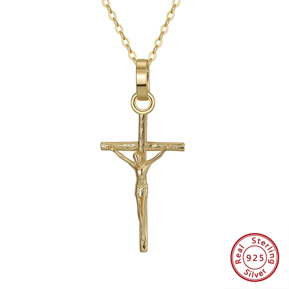 ORSA JEWELS Sterling Silver Cross Pendant Necklace – Hip Hop Christian Jewelry