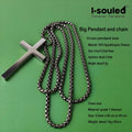 Aerospace Titanium Cross Pendant – Hypoallergenic Unisex Christian Jewelry