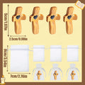Handmade Wooden Pocket Cross Set – Christian Encouragement Gift with Organza Bags