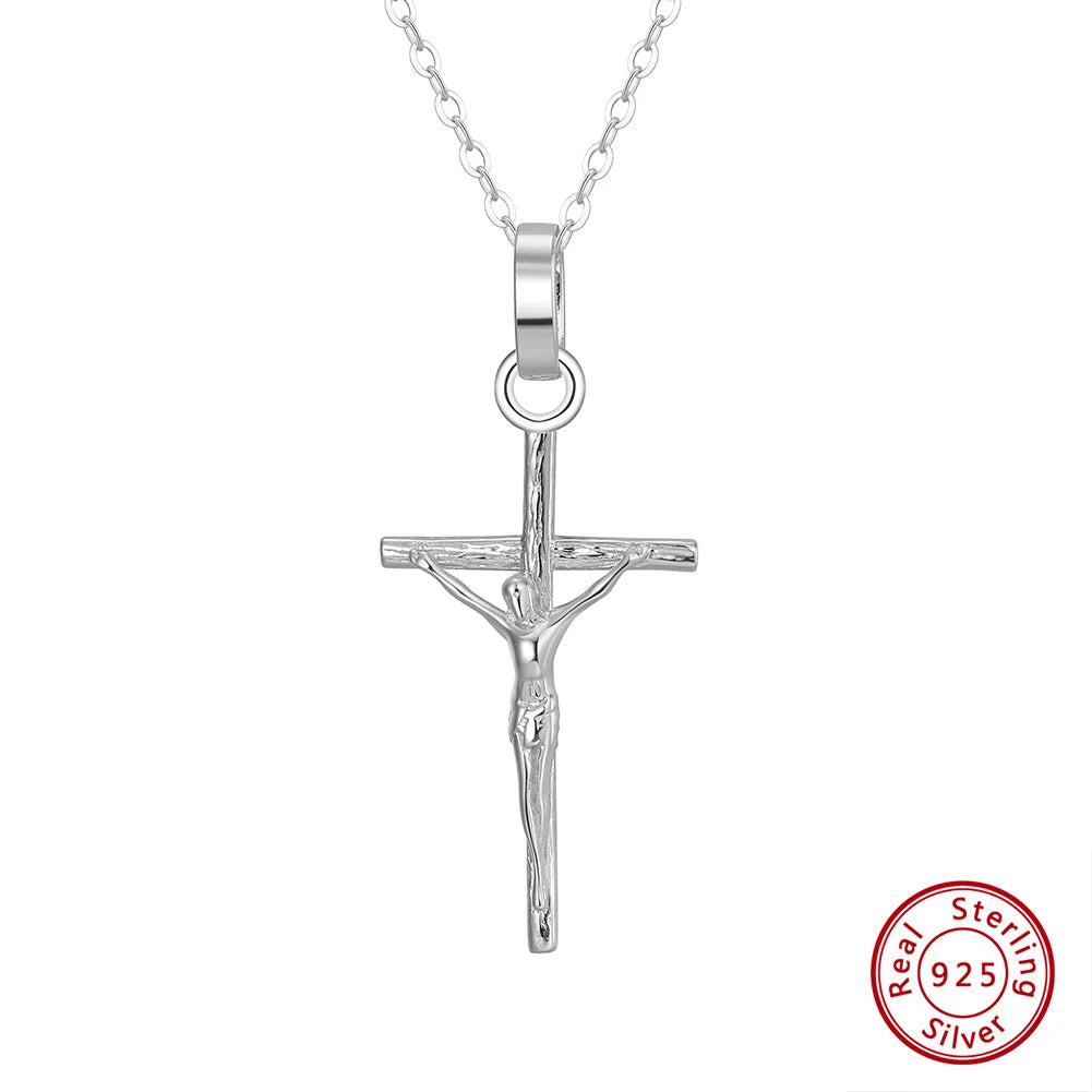 ORSA JEWELS Sterling Silver Cross Pendant Necklace – Hip Hop Christian Jewelry
