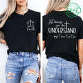 Understanding Faith Women’s Christian T-Shirt – Jesus Print Casual Top